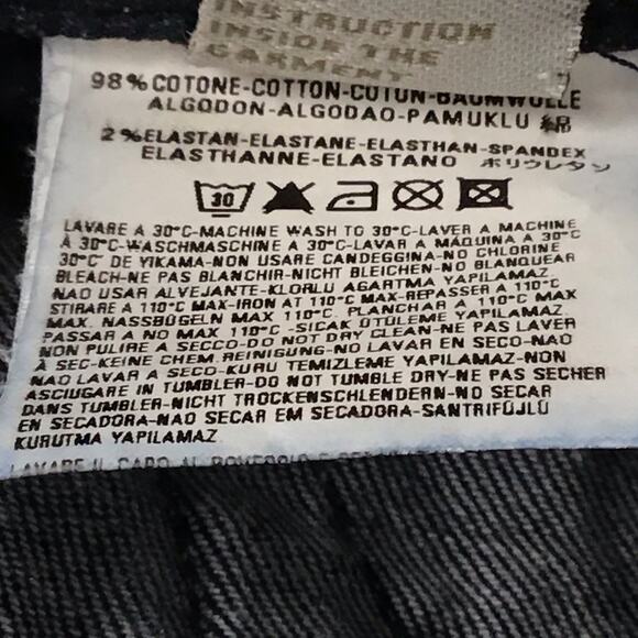 Diesel Jeans LIV Stretch Italian Super Dark Indigo Wash Skinny Slim Jeans sz 27 - Picture 10 of 15